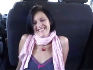 Sophie fucked in pantyhose by truck drivers